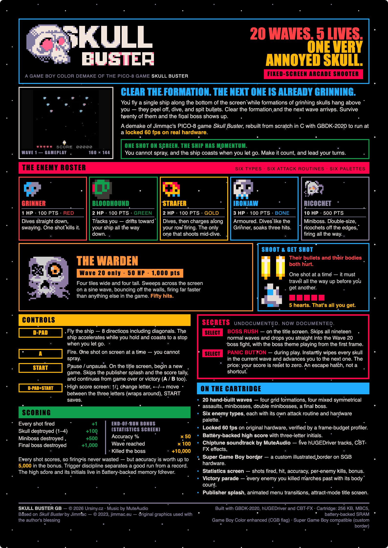 Skull Buster GB Official Poster