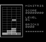 Minitris GB Monochrome DMG Mode
